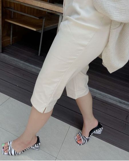 ส่งต่อกางเกงสามส่วนเกาหลี สี cream รูปที่ 10
