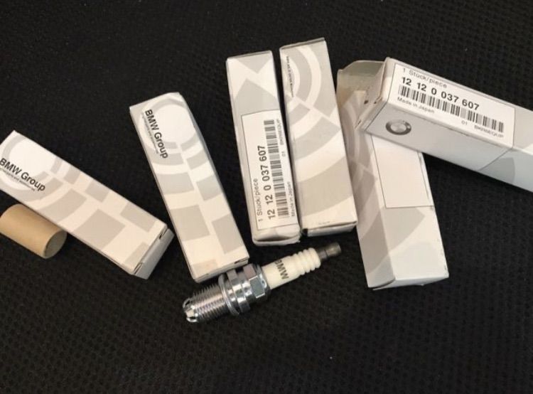 หัวเทียน BMW MINI Benz Iradium 12120037607 NGK M54 M62 E65 E34 E36 E39 E46 E90 E60 Z3 Z4 X1 X3 X5 Cooper และ A004159180326 Bosch รูปที่ 6