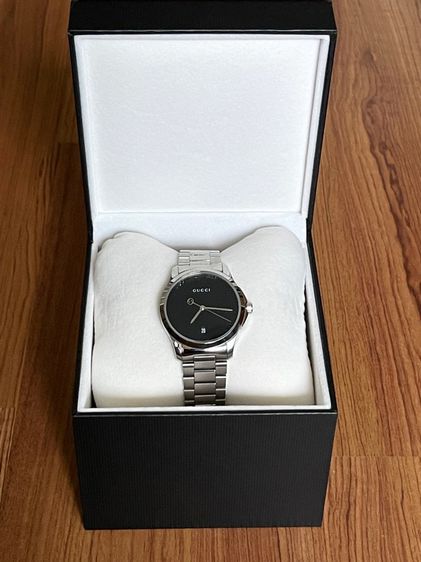 GUCCI G-TIMELESS Black Dial Quartz Watch Stainless Steel YA126460 รูปที่ 3