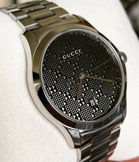 GUCCI G-TIMELESS Black Dial Quartz Watch Stainless Steel YA126460 รูปที่ 1