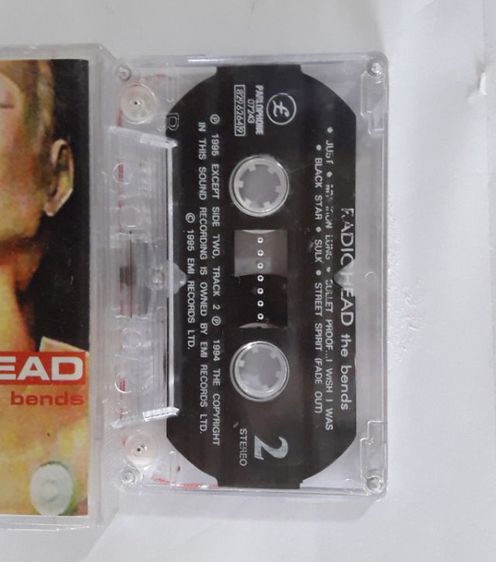 □มือ2 Radiohead เทปเพลง 
● อัลบั้ม The Bends (ลิขสิทธิ์แท้) . รูปที่ 2