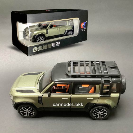 โมเดลรถเหล็ก Model Car Land Rover Defender แบรนด์ CHE ZHI ขนาด 1 ต่อ 24 โมเดลรถแลนด์โรเวอร์ ดีเฟนเดอร์ รถออฟโรด OFFROAD Diecast CarModelBKK รูปที่ 8