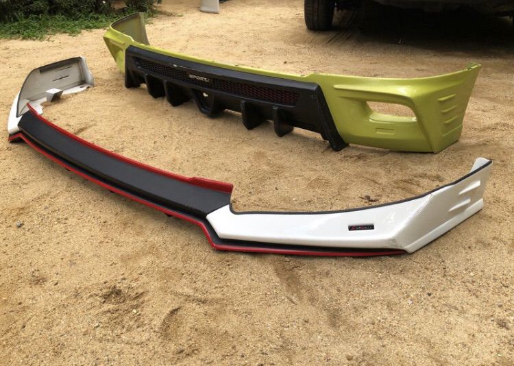 ชุดแต่ง New Toyota Yaris S Sporty 5 ประตู ปี2019-ปัจจุบัน เสกิร์ตกันชน หน้า หลัง ของแท้ รูปที่ 4