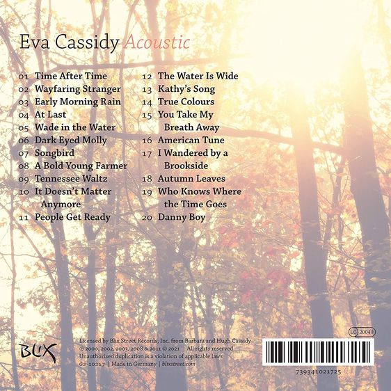 แผ่นเสียง Eva Cassidy อัลบั้ม Acoustic แผ่นคู่ซีล จัดส่งฟรี รูปที่ 2