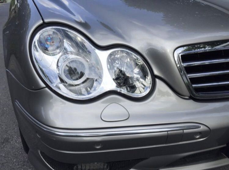 เลนส์ไฟหน้า Benz W203 ใส่ C180 Kompressor C200 C230 C220CDi ไฟเลี้ยวกระจกมองข้าง รูปที่ 9