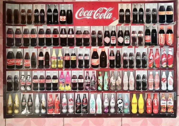 โปตเตอร์ Coke   รวมขวดแก้วตั้งแต่ปี 1950-2011