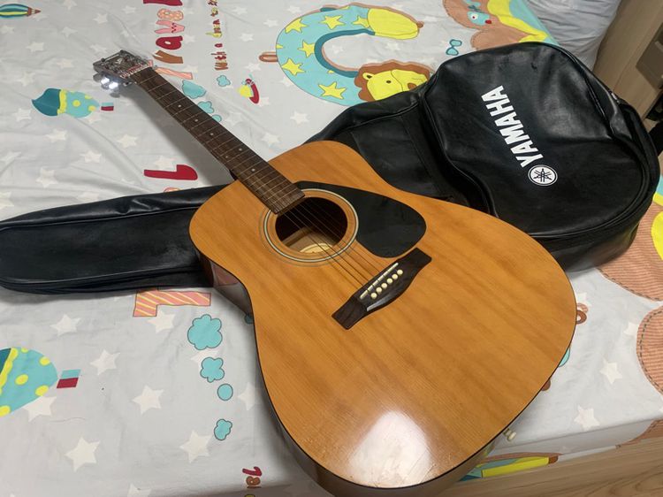 กีตาร์โปร่ง Yamaha ยามาฮ่าของแท้ ไม้ล็อตเก่า เสียงดี แถม กระเป๋าหนัง รูปที่ 5