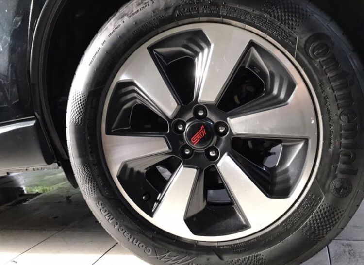 ฝาดุมล้อ SUBARU STi หน้ากว้าง 56 mm. และ 60 mm. มี 2 แบบ ขอบดำและ ขอบโครเมียม ใส่ได้กับหลายรุ่นเช่น IMPREZA FORESTER LEGACY XV รูปที่ 11