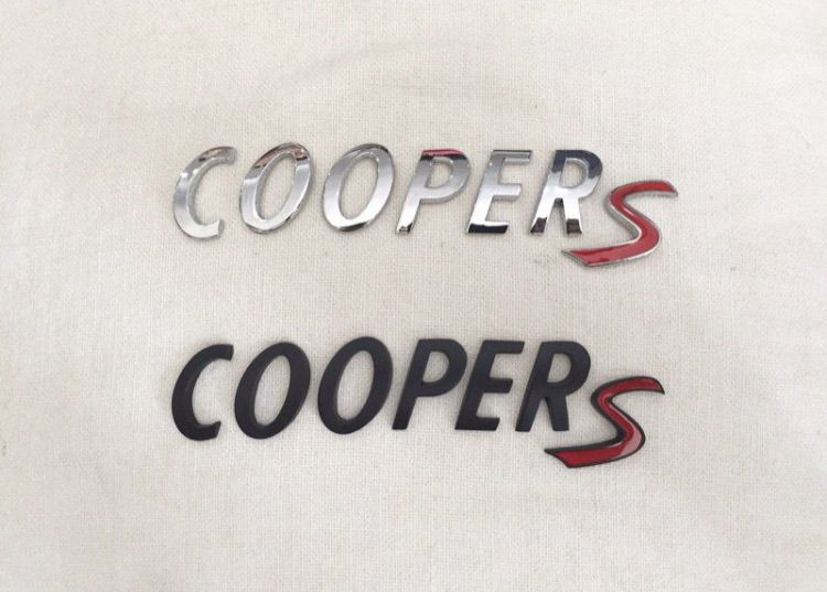 ตัวอักษร Logo MINI Cooper และ CooperS ติดท้ายรถ MINI R50 R53 R57 R56 R58 R59 R60 R61 R62