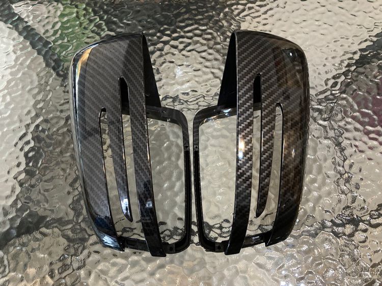 กรอบกระจกข้าง Benz ลาย Carbon Kevlar ใส่กับBenzได้หลายรุ่น W176 W246 W204 W212 W207 W221 W117 C117 X156 CLA GLA W166 ML รูปที่ 5