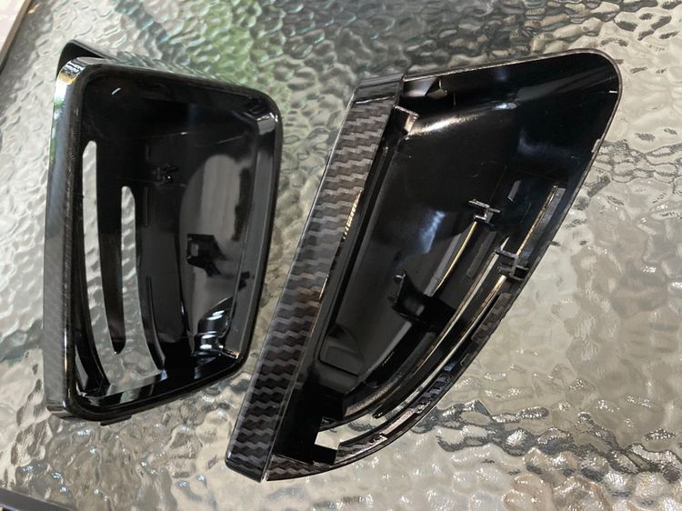 กรอบกระจกข้าง Benz ลาย Carbon Kevlar ใส่กับBenzได้หลายรุ่น W176 W246 W204 W212 W207 W221 W117 C117 X156 CLA GLA W166 ML รูปที่ 7