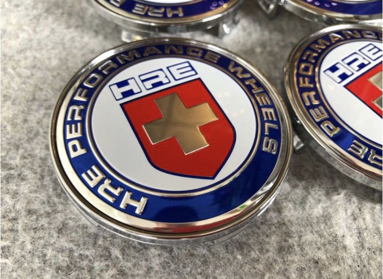 ฝาล้อ HRE PERFORMANCE หน้าสีน้ำเงิน-แดง ขนาด 68 mm. 65mm. และ 58 mm. รูปที่ 2