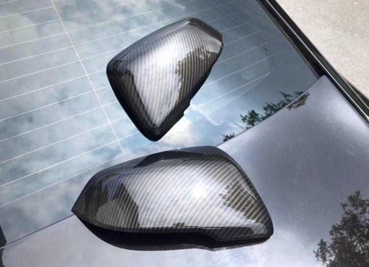 ครอบกระจกข้าง ลายCarbon Kevlar แบบติดทับ BMW M3 F30 F36 F20 F87 E84 ใส่ Serier1 Series2 Series3 Series4 X1 รูปที่ 2