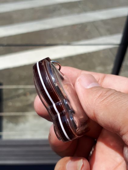 แพะ เขาควายเผือกแกะ หลวงพ่อลัด วัดหนองกระบอก มีจีวร จารมือ สีผึ้งของหลวงพ่อทาบ วัดกระบก ขนาด 3 CM ศิลปะสุดสวย เก่า แท้ เลี่ยมพลาสติกเดิม พร้ รูปที่ 3