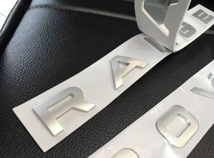 โลโก้ ฝากระโปรง RANGE ROVER มี 2 สี สีดำ สีเงิน ติดฝากระโปรงหน้า หรือ หลัง รูปที่ 6