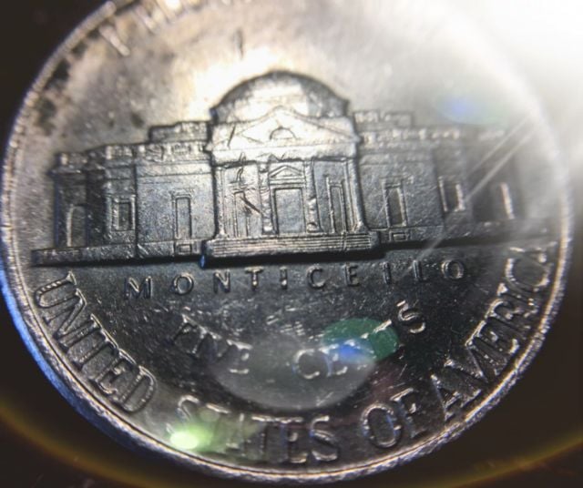 เหรียญ ธนบัตร ต่างประเทศ MS67 MuleUpset45ExtraMonticello 5Cent 