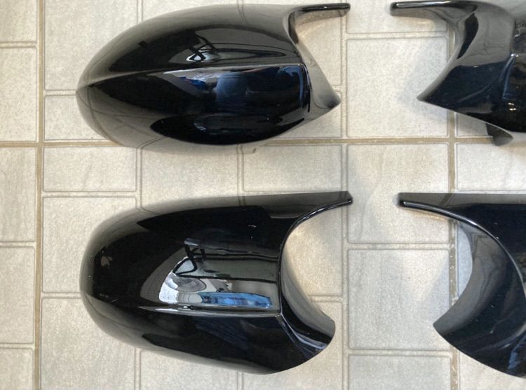 ชุดแต่ง ครอบกระจกข้าง , ลิ้นกันชนหน้า ทรง M3 BMW E90 E92 E93 สีดำเงา LCi และ PreLCi รูปที่ 2