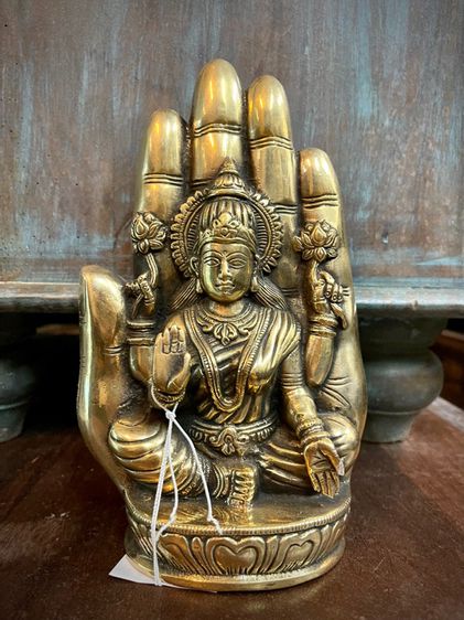 พระแม่ลักษมีทองเหลือง Lakshmi brass statue รูปที่ 1