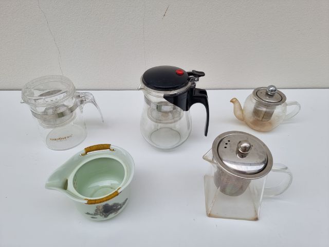 ชุดน้ำชา เก่าเก็บ ปั้นชา เก่า พร้อมกล่อง เดิมๆ ลายภาษาจีน หายาก ของใหม่ นัดรับได้ มีหลายชุด ของใหม่เก่าเก็บ  รูปที่ 18