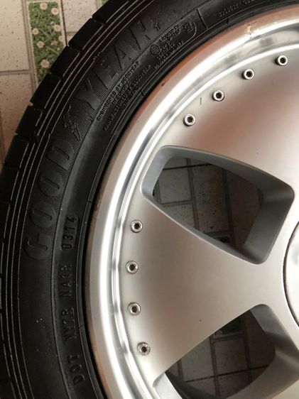 ล้อVip ขอบ17 ล้อ7นิ้ว 5รู100 5รู114 et48 พร้อมยางเก่า 12900  รูปที่ 9