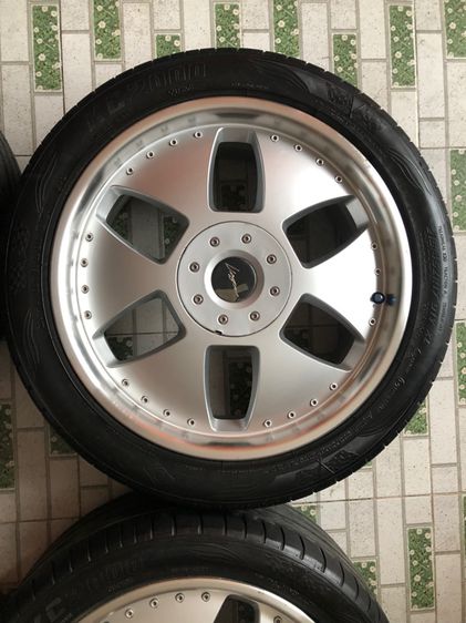 ล้อVip ขอบ17 ล้อ7นิ้ว 5รู100 5รู114 et48 พร้อมยางเก่า 12900  รูปที่ 2