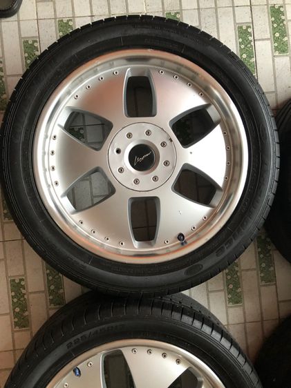 ล้อVip ขอบ17 ล้อ7นิ้ว 5รู100 5รู114 et48 พร้อมยางเก่า 12900  รูปที่ 4