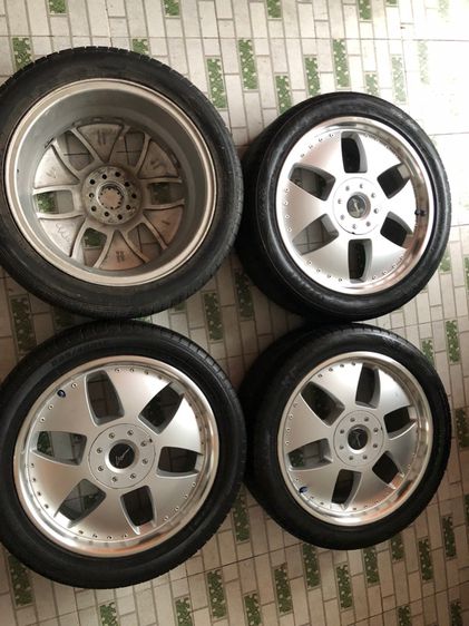 ล้อVip ขอบ17 ล้อ7นิ้ว 5รู100 5รู114 et48 พร้อมยางเก่า 12900  รูปที่ 12