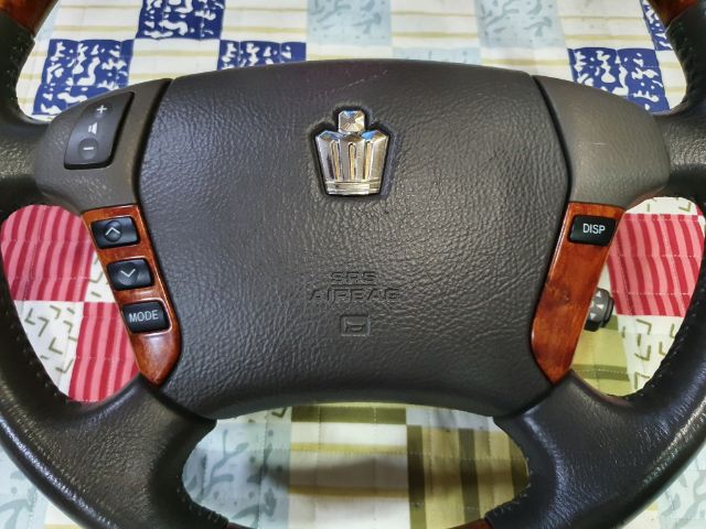 พวงมาลัยหนังแท้ลายไม้ มี airbag พร้อมสวิตซ์ ควบคุมเครื่องเสียงพวงมาลัย และครู๊ซคอนโทรล ถอดญี่ปุ่น ใช้กับ Toyota Vigo Fortuner Camry รูปที่ 6