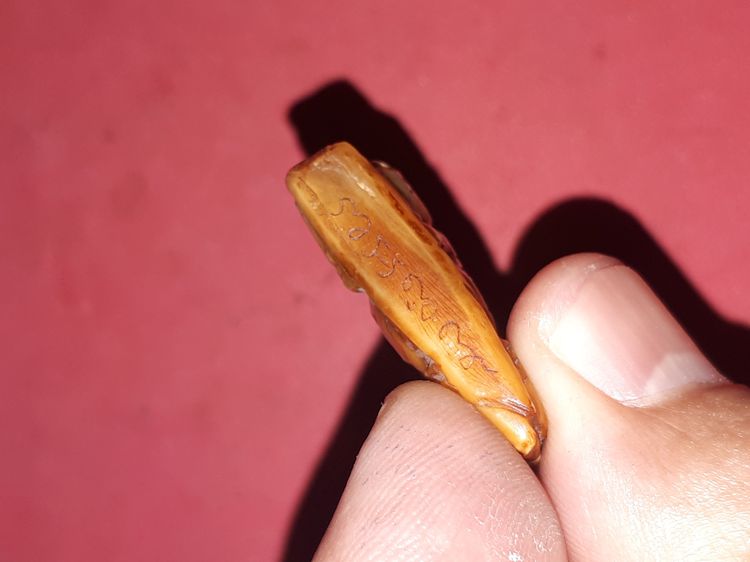 เสือมอบ ฐานจารมือ เนื้อR หลวงพ่อเฮง วัดเขาดิน สีน้ำผึ้ง ฉ่ำ งานศิลปะ สภาพสวยสมบูรณ์ แท้ ดูง่ายๆ แปลก หายาก   พุทธคุณด้านอำนาจบารมี คงกระพันช รูปที่ 4