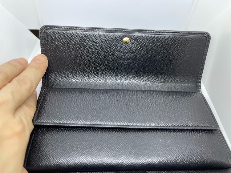 กระเป๋าสตางค์ Louis Vuitton LV porte tresor intenational หนัง epi สีดำ รูปที่ 8