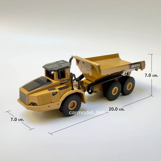 โมเดลรถเหล็กก่อสร้าง แบรนด์ HUINA ขนาด 1 ต่อ 50 โมเดลรถดั้ม Articulated Truck รถบรรทุกดั้ม Construction ของเล่นเด็ก CarModelBKK รูปที่ 5