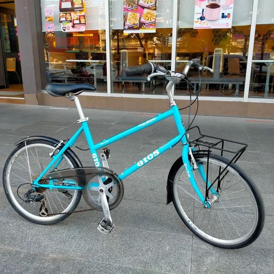 Gios PULMINO  size 41  จักรยานมินิ วินเทจ สีฟ้าสวย ๆ ครับ -เฟรม CR-Mo ชิฟเตอร์ Sram 7 Sp. ตีนผี Shimano -ล้อ 20  ยางนอก  20x1 1 8  ดุมอลู