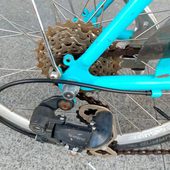 Gios PULMINO  size 41  จักรยานมินิ วินเทจ สีฟ้าสวย ๆ ครับ -เฟรม CR-Mo ชิฟเตอร์ Sram 7 Sp. ตีนผี Shimano -ล้อ 20  ยางนอก  20x1 1 8  ดุมอลู รูปที่ 8