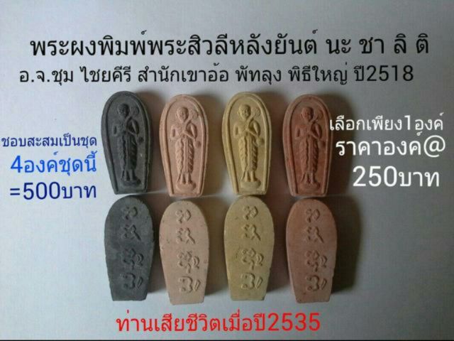 พระสิวลี อ.จ.ชุม ไชยคีรี สำนักเขาอ้อ พัทลุง ปี2518 รูปที่ 4