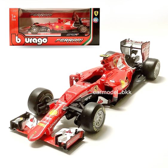 โมเดลรถเหล็ก Ferrari F1 Formula 1 SF15-T Sebastian Vettel แบรนด์ Bburago ขนาด 1 ต่อ 24 Formula One โมเดลรถรถแข่ง, รถแข่งเฟอร์รารี่ Diecast รูปที่ 2