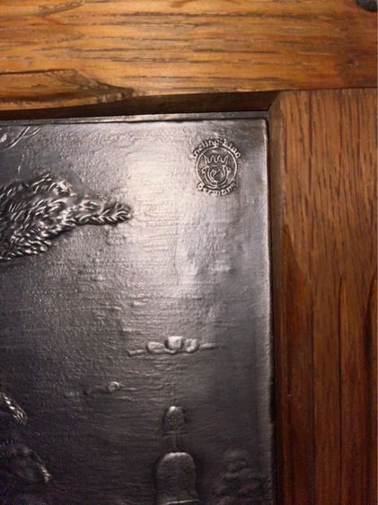 ภาพงานดีบุก ปั้มลาย ในกรอบไม้ ภาพ บ้าน Country  รูปที่ 7