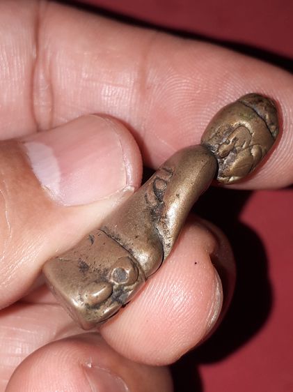 พระกริ่ง เนื้อสำริด อุดผงด้านหลัง ปี 24xx ผิวพระเดิมๆ ผิวหิ้ง สภาพใช้ เดิมๆ ไม่ผ่านการแต่งใดๆ เก่า แท้ หายาก ไม่รู้ที่ รูปที่ 6