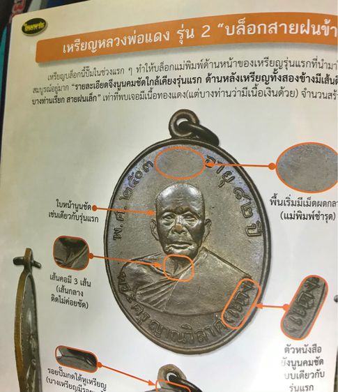 เหรียญรุ่น๒ หลวงพ่อแดง วัดเขาบันไดอิฐ บล็อคแรก สายฝนข้าง เนื้อทองแดง ปี๒๕๐๔ รูปที่ 14