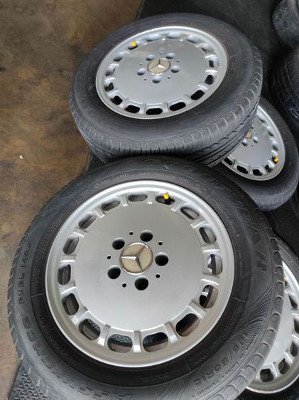ล้อแม็กเบนw123ขอบ15 5รู112พร้อมยาง รูปที่ 9