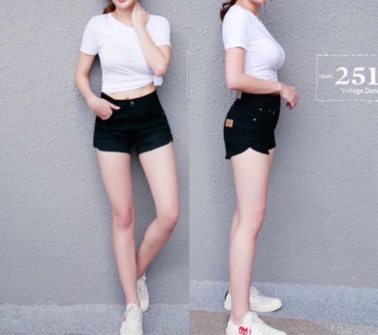 🌈กางเกงยีนส์ขาสั้น"งาน2ป้าย แบรนด์ 2511🌈👉แบรนด์แท้💯งานตามหาของหลายๆคน😍 รูปที่ 6