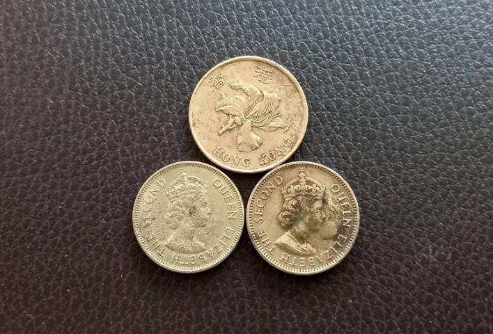 (BK-7075) เหรียญฮ่องกง  10 CENTS 1955 ,1974 THE SECOND QUEEN ELIZABETH และ 50 CENTS 1994 ( เซ็ต 3 เหรียญ) รูปที่ 1