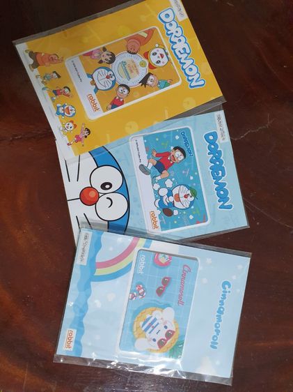 Rabbit Card บัตรแรบบิทพิเศษลาย Doraemon และ Cinnamoroll สำหรับบุคคลทั่วไป รูปที่ 4
