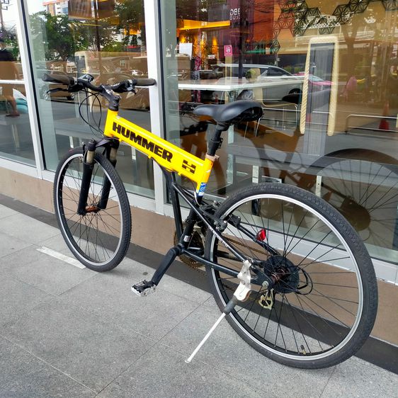 จักรยานเสือภูเขา มือสอง จากญี่ปุ่น Hummer เฟรมอลู ทรงรี สีเหลือง เกียร์ชิมาโน 21 สปีด ยาง26 นี้ว ทรงสปอร์ตสไตล์ ดุดัน มือสอง จากญี่ปุ่น ราคา รูปที่ 11