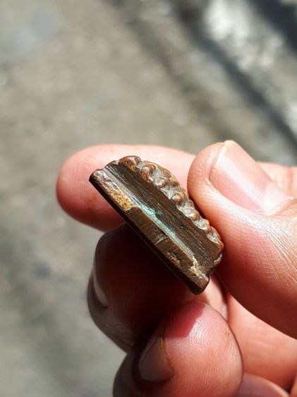 หลวงพ่อทวด หลังเตารีด พิมพ์ใหญ่ ปี 2505 เนื้อทองผสม  ผิวสองสี ออกสีเหลืองอมแดง เดิมๆสวยๆ คมๆ มีคราบดินเบ้า ด้านหลังมีรอยตะไบ สร้างน้อย เก่า  รูปที่ 5