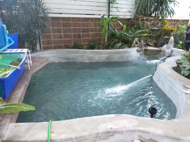 รับทำบ่อปลาคาร์ฟ,ซ่อมบ่อรั่ว,บ่อร้าว,ทำน้ำพุ,แก้ระบบกรอง,แก้น้ำขุ่นน้ำเขียว รูปที่ 6