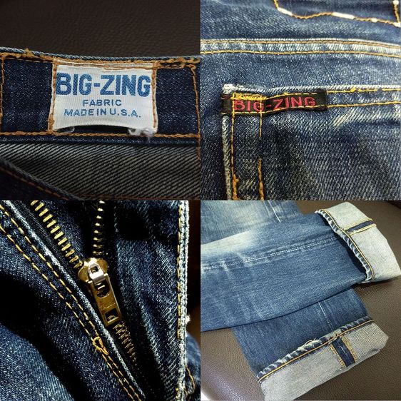 1960s Vintage Cone Mills denim  Jeans 32inc Made in USA รูปที่ 4