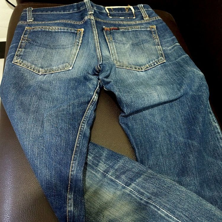 1960s Vintage Cone Mills denim  Jeans 32inc Made in USA รูปที่ 8