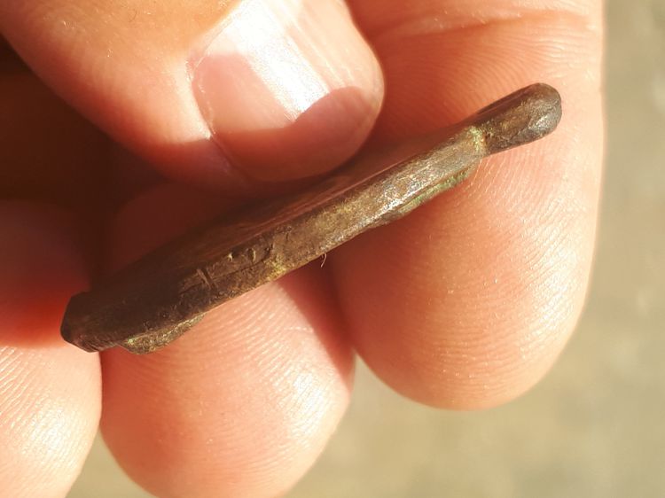 หล่อโบราณ พิมพ์พระพุทธ หลังยันต์ หลวงพ่อคง วัดบางกะพ้อม จ.สมุทรสงคราม ยุคต้นๆ เนื้อทองผสม เป็นเหรียญยุคเก่า สภาพแบบเดิมๆ แท้ เก่า ดูง่าย หาย รูปที่ 3