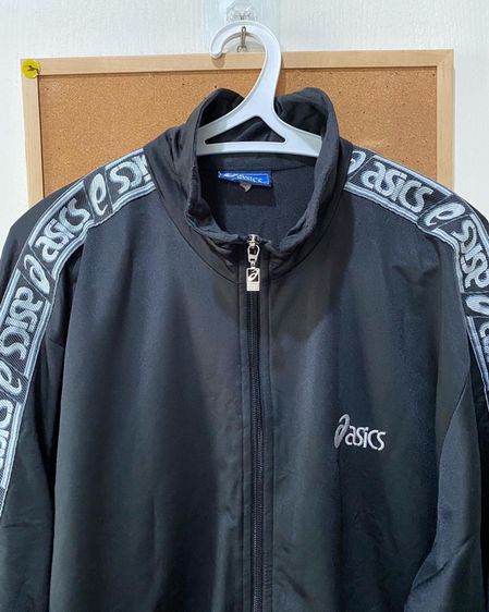 เสื้อวอร์มสีดำแบรนด์ Asics แท้💯 รูปที่ 5