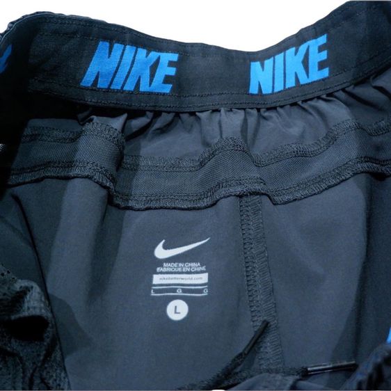 กางเกงขาสั้น Nike ผ้ากีฬา นิ่มๆ ใส่สบาย จั๊มเอว มีเชือกรูด (สีดำ) รูปที่ 5